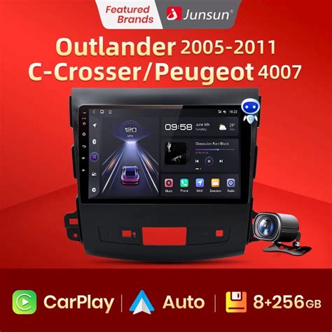 Junsun V1 Android Auto Car Radio Multimidia For Mitsubishi Outlander Xl