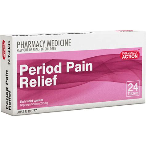 Pharmacy Action Period Pain Relief 24 Tablets