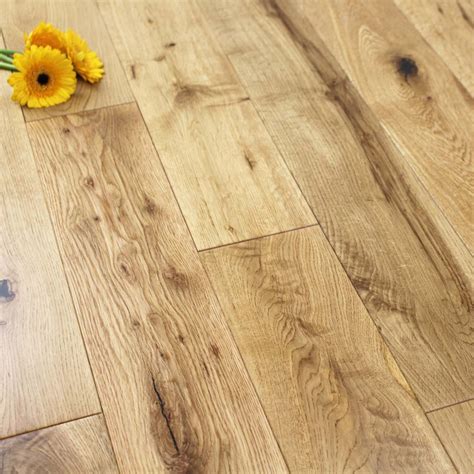 125mm Lacquered Engineered Rustic Oak Wood Flooring 2 2m²