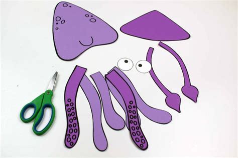 Under The Sea Happy Squid Craft Mama Likes This