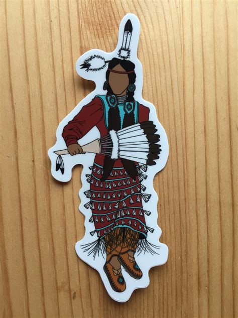 Jingle Dress Dancer Sticker Etsy