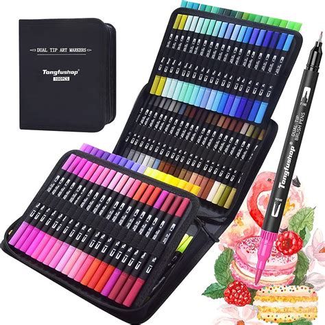 Tongfushop Rotuladores Lettering Colores Rotuladores Punta Pincel