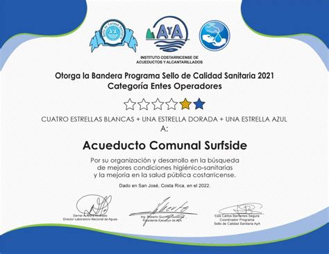 Programa Sello De Calidad Sanitaria Asada Surfside