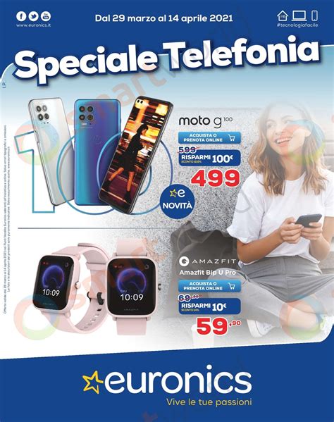 Volantino Euronics Speciale Telefonia Mar Apr Xiaomi Mi