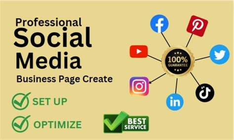 Perfect Set Up Create And Optimize All Social Media Accounts And Page