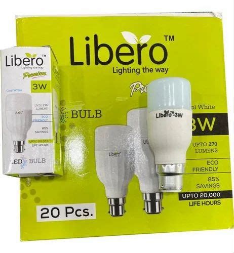 Round Cool White 3W Libero Bullet LED Bulb Base Type B22 At Rs 14