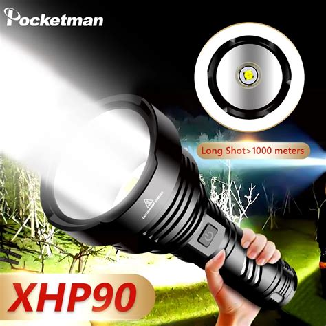 New Xhp Core Most Powerful Led Flashlight Torch Light Rechargeable