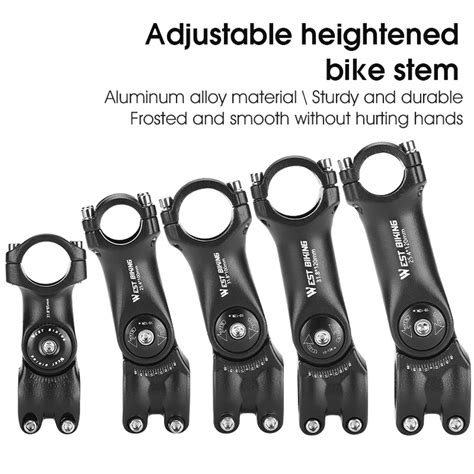 Adjustable Bicycle Handlebar Stem Variable Degree Angle Aluminum