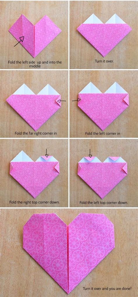 Make An Origami Heart Origami Heart Origami Easy Origami Cards