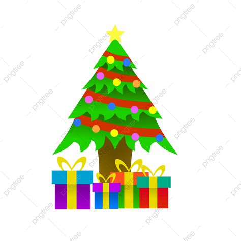 Vector De árbol De Navidad Png Decoración Invierno Navidad Png Y Vector Para Descargar