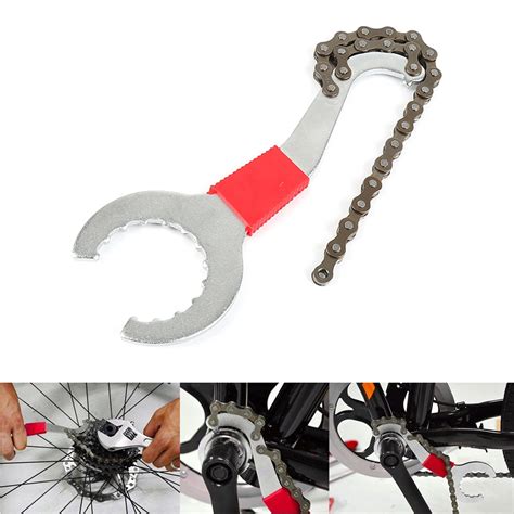 In Bicycle Freewheel Chain Wrench Mountain Bike Repair Tool Kits