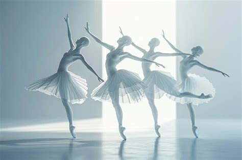 Premium Photo Elegant Ballet Dancers In Graceful Motion