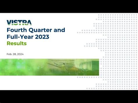 Vistra Corp VST Q4 2023 Earnings Presentation YouTube