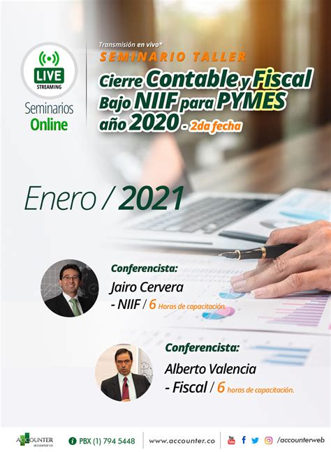 Taller Cierre Contable Y Fiscal Bajo Niif Para Pymes A O Accounter