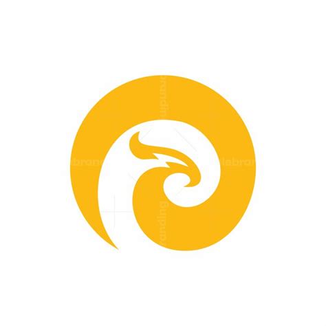 Lightning Phoenix Circle Simple Combination Logo Modern Logo Energy