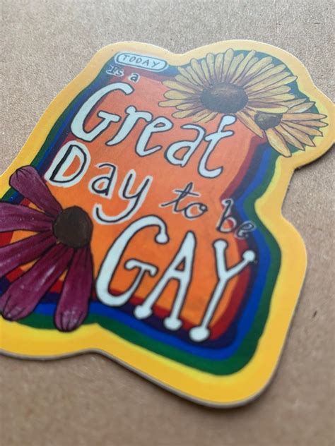 LGBTQ Pride Gay Pride Sticker Hand Painted 3 Laptop Etsy