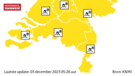 KNMI Geeft Waarschuwing Code Geel Voor Gladheid Door Sneeuwval Oosterhout