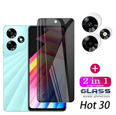 Infinix Hot Play Tempered Glass Privacy Screen Protector Tempered