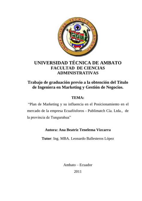 Pdf Universidad T Cnica De Ambatorepositorio Uta Edu Ec Bitstream