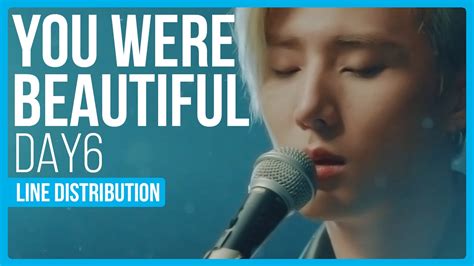 Day You Were Beautiful Line Distribution Color Coded Youtube