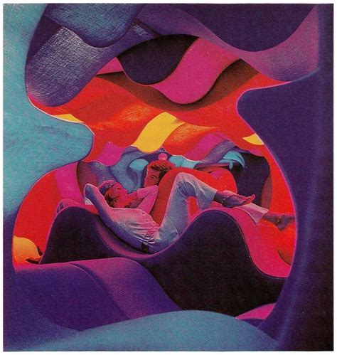 Verner Panton Room Installation For The Visiona Ii Exhibition By Bayer Ag Cologne 1970