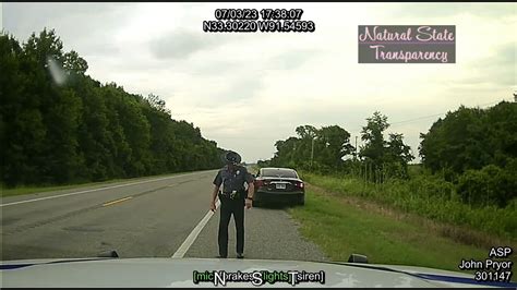 Traffic Stop Us 82 Montrose Ashley County Arkansas State Police Troop F