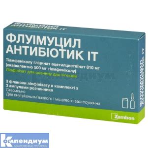 ФЛУИМУЦИЛ АНТИБИОТИК ИТ инструкция по применению, цена в аптеках ...