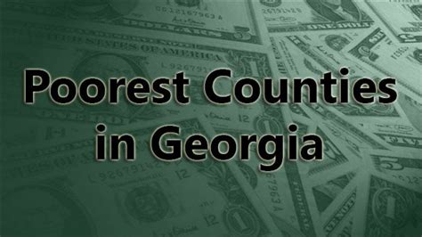 Poorest Counties In Georgia Cbs46 News