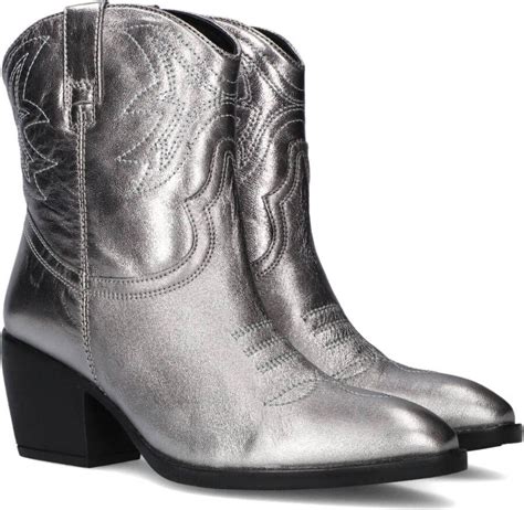 Notre V Ki Cowboylaarzen Western Laarzen Dames Zilver Schoenen Nl