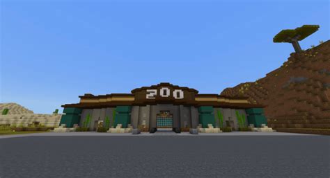 My Minecraft Zoo Entrance I Am Working On Feedback Welcome Rminecraft