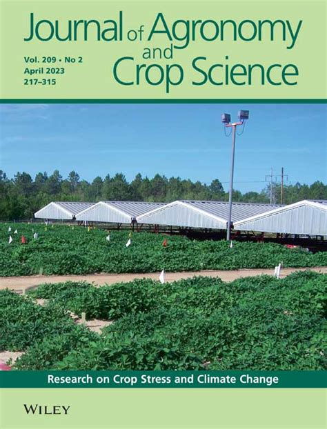 Journal Of Agronomy And Crop Science Vol 209 No 2