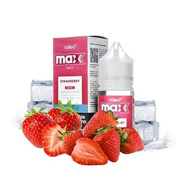 Naked Salt Max Strawberry Ice Vape Boss