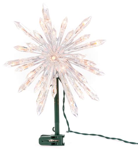 13 Electric Star Burst Tree Topper With 30 White LED Lights