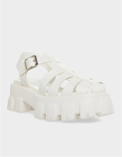 Steve Madden Echo Womens Platform Sandals White Tillys