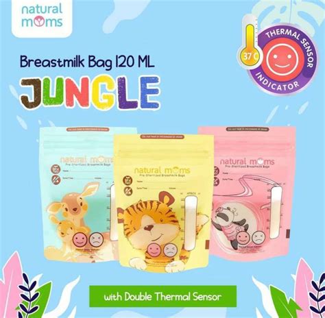 Jual Natural Moms Kantong Asi Ml Thermal Sensor Jungle Edition