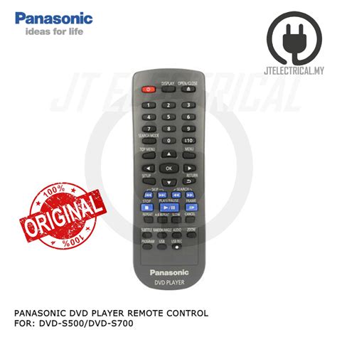 Panasonic Dvd S500 Dvd S700 Dvd Player Remote Control N2qaya000015 Lazada