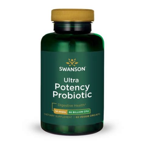 Swanson Ultra Potency Probiotic 60 Caps Digestive Support 66 5 Bill