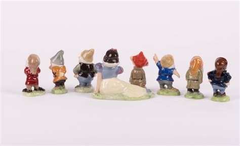 S Snow White And The Seven Dwarfs Figurine Set By Wade Heath Id