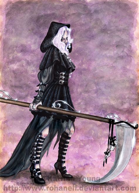 grim reaper costume - like the skulls hanging from scythe | Female grim ...