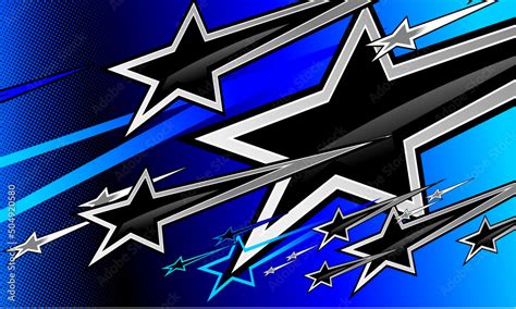 Blue Star Background Racing Stock Vektorgrafik Adobe Stock