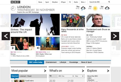 New BBC Homepage Goes Live After Thousands of UK Viewers Write in ...