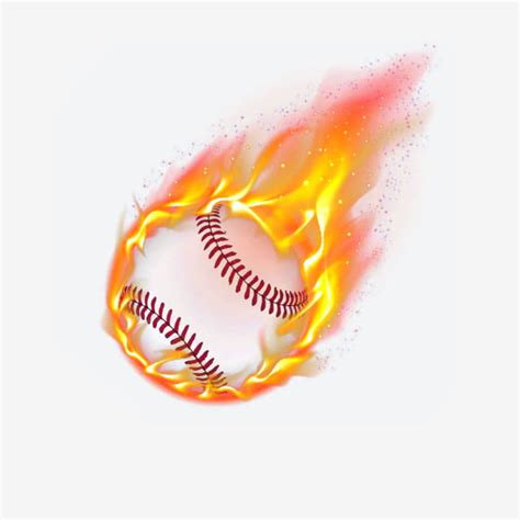 Baseball Flame Hd Transparent Baseball On Fire Flame Baseball Flame