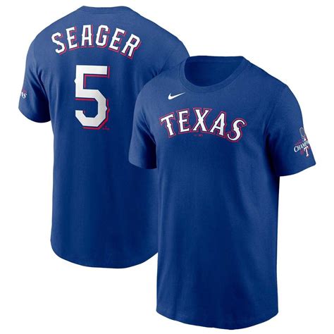 Nike Corey Seager Texas Rangers 2023 World Series Champions Name