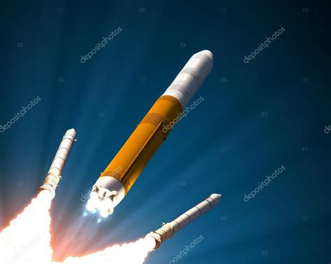 Solid Rocket Boosters Separation — Free Stock Photo © 3DSculptor #72727129