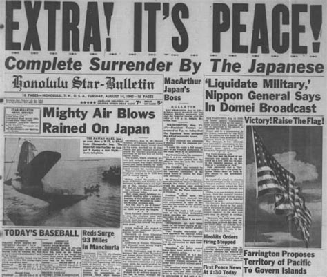 Aug 14 1945 World War Ii Ends After Japan Surrenders