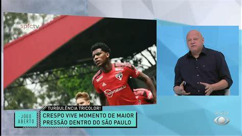 ENCRESPOU CRESPO VIVE MOMENTO DE MAIOR PRESSÃO NO SÃO PAULO JOGO