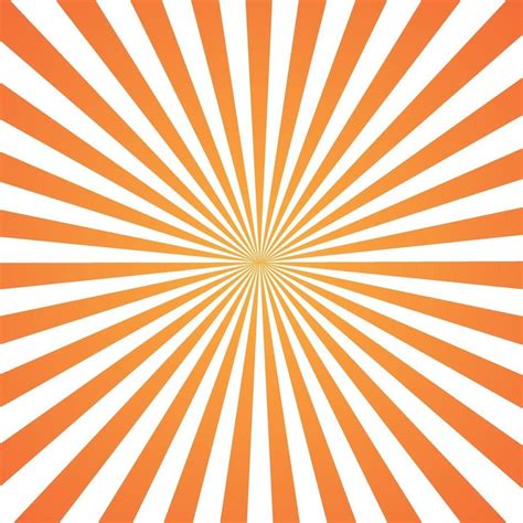 Orange Sunburst Abstract Background