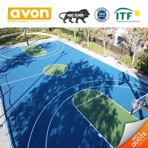 Acrylic Basketball Court Flooring Service At 55 Sq Ft In Aurangabad