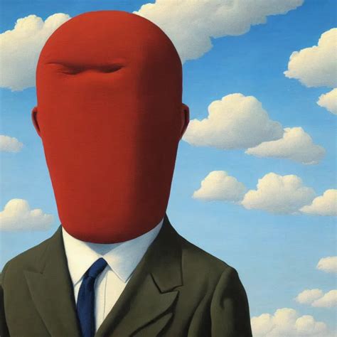 Portrait Of A Faceless Sack Head Man In A Suit Stable Diffusion