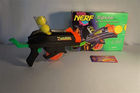 Vintage 1994 Nerf Ripsaw Blaster Mib With Catalog And Original Nerf